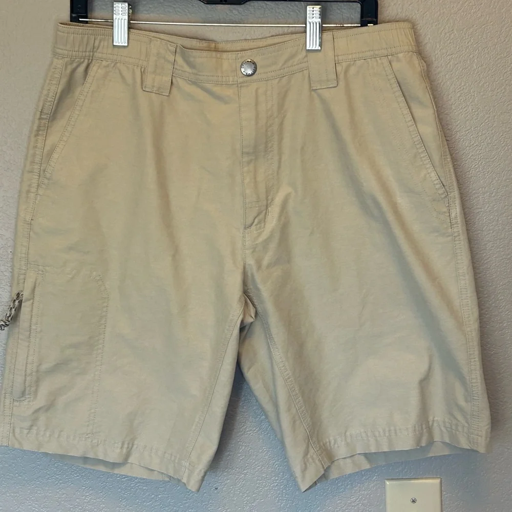 Columbia Casual Hiking Active Outdoor Utility Shorts Summer Khaki Athleisure